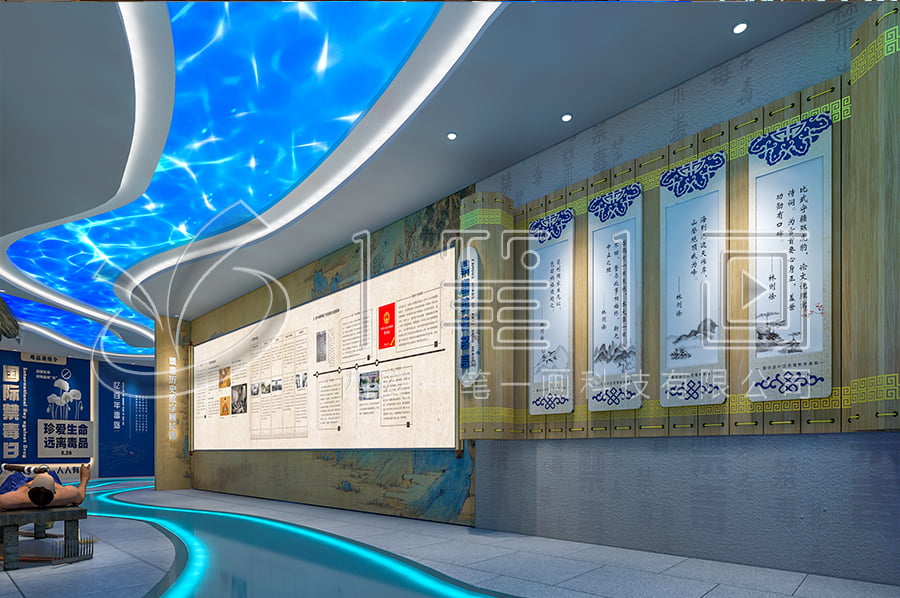 禁毒展廳設計布局，沉浸式禁毒警示示范基地，毒品預防教育展示館，高科技產(chǎn)品