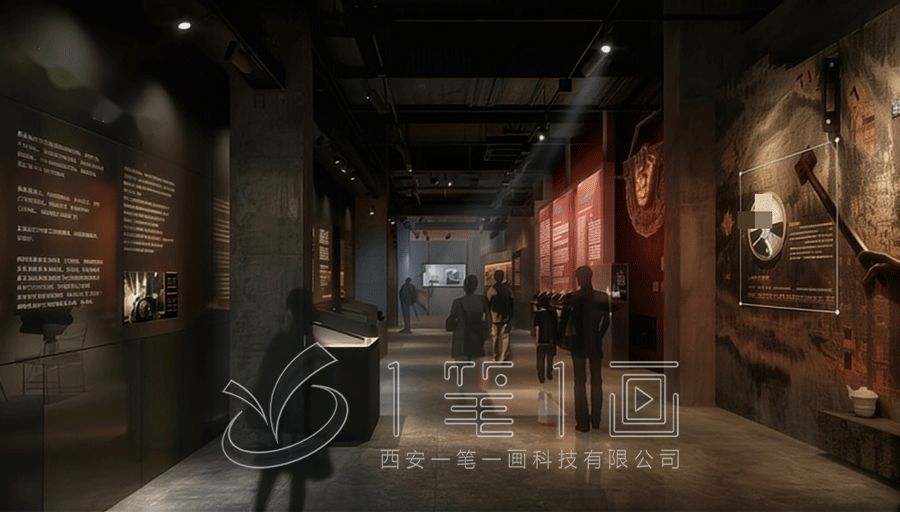 軍史館設(shè)計方案,智能軍事展覽館,一筆一畫高科技軍史館設(shè)計